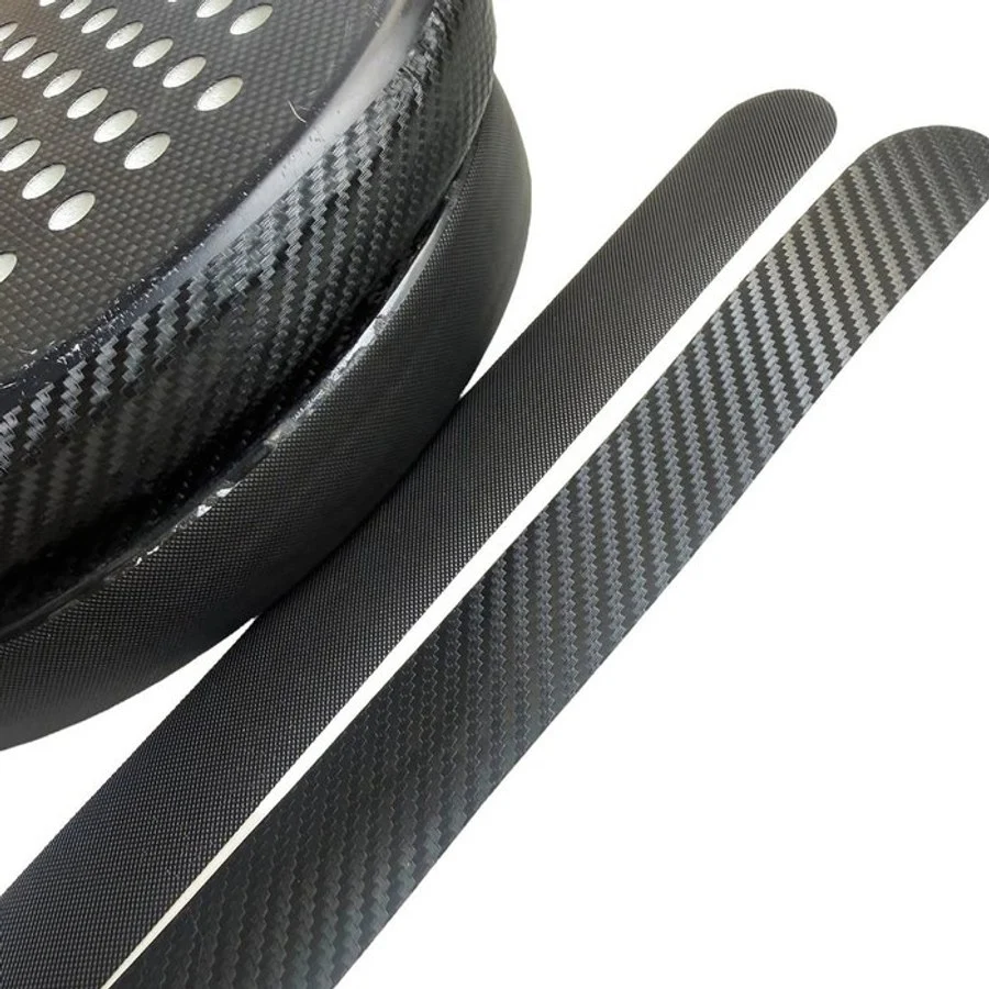 EG-04 carbon-look TPU padel frame protector strips