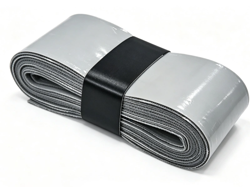 OG-F01 silver-gray firm dry-ish overgrip roll with black band
