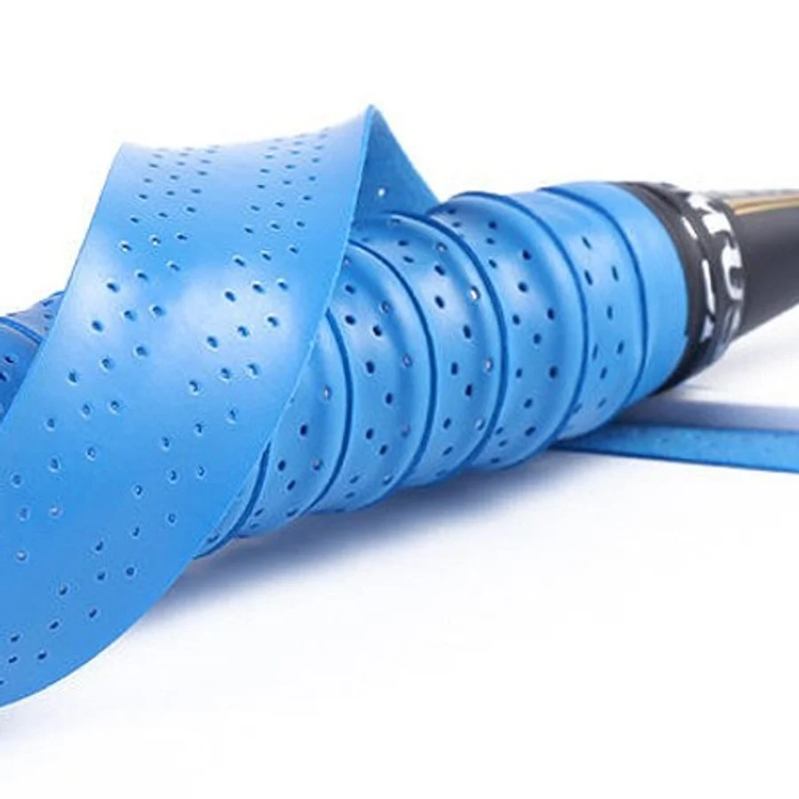 OG-K01 blue perforated keel overgrip close-up