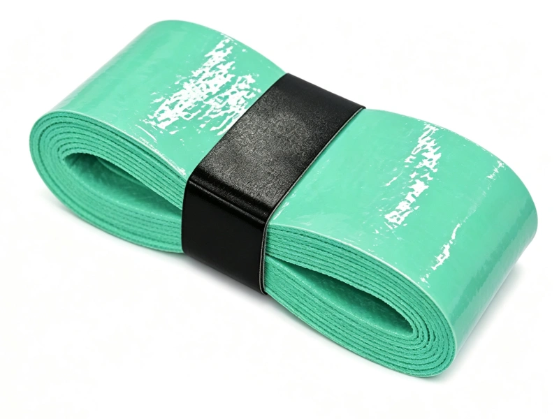 OG-T03/T04/T05 mint green multi-thickness tacky overgrip roll with black band