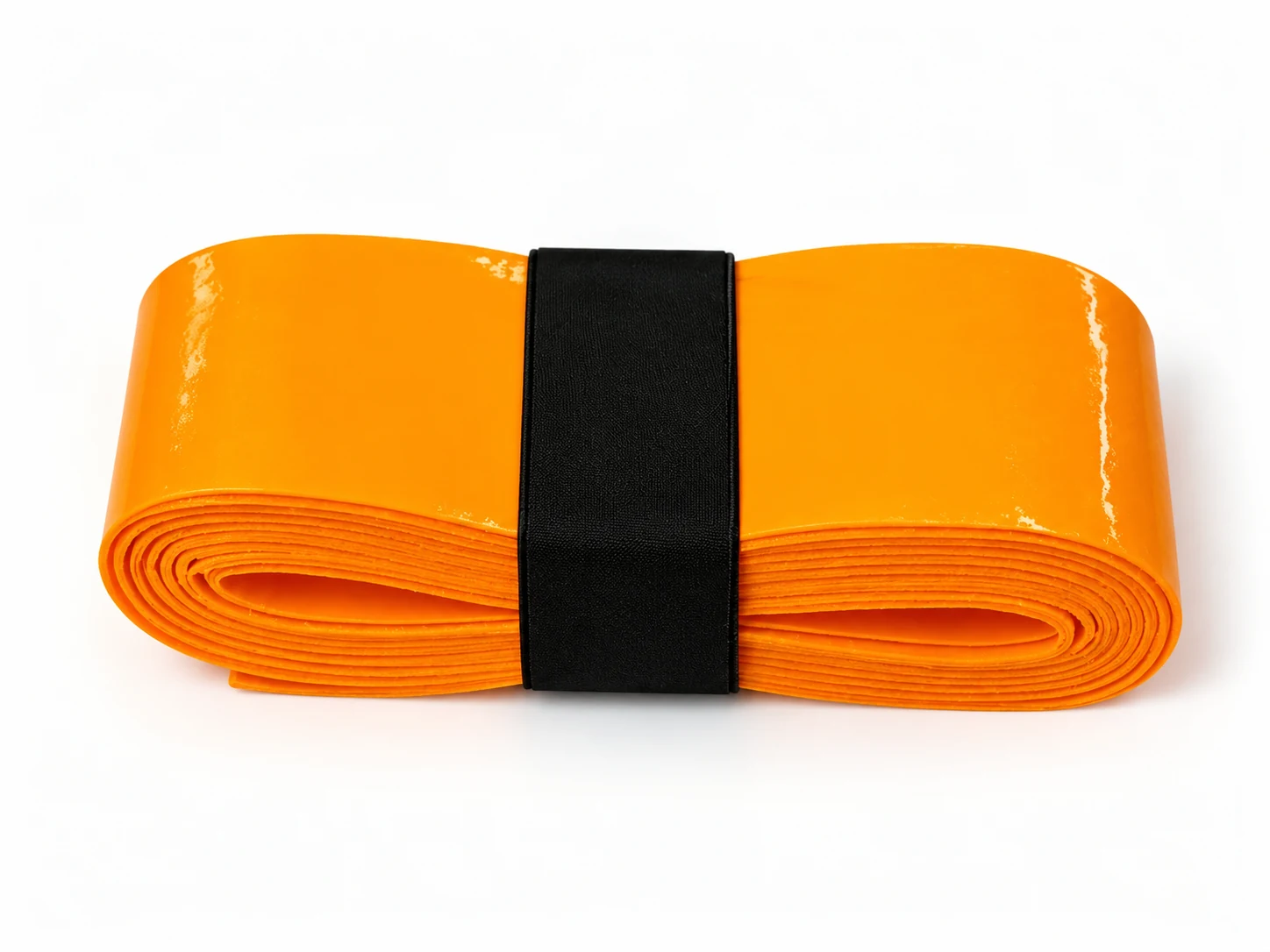Rotolo di overgrip durevole ad alta aderenza arancione OG-T06 disposto in piano