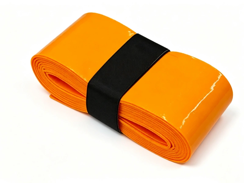OG-T06 orange high-tack durable overgrip roll with black band