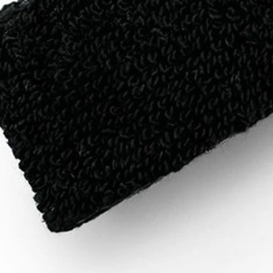 OG-TW03 black cotton towel grip texture close-up