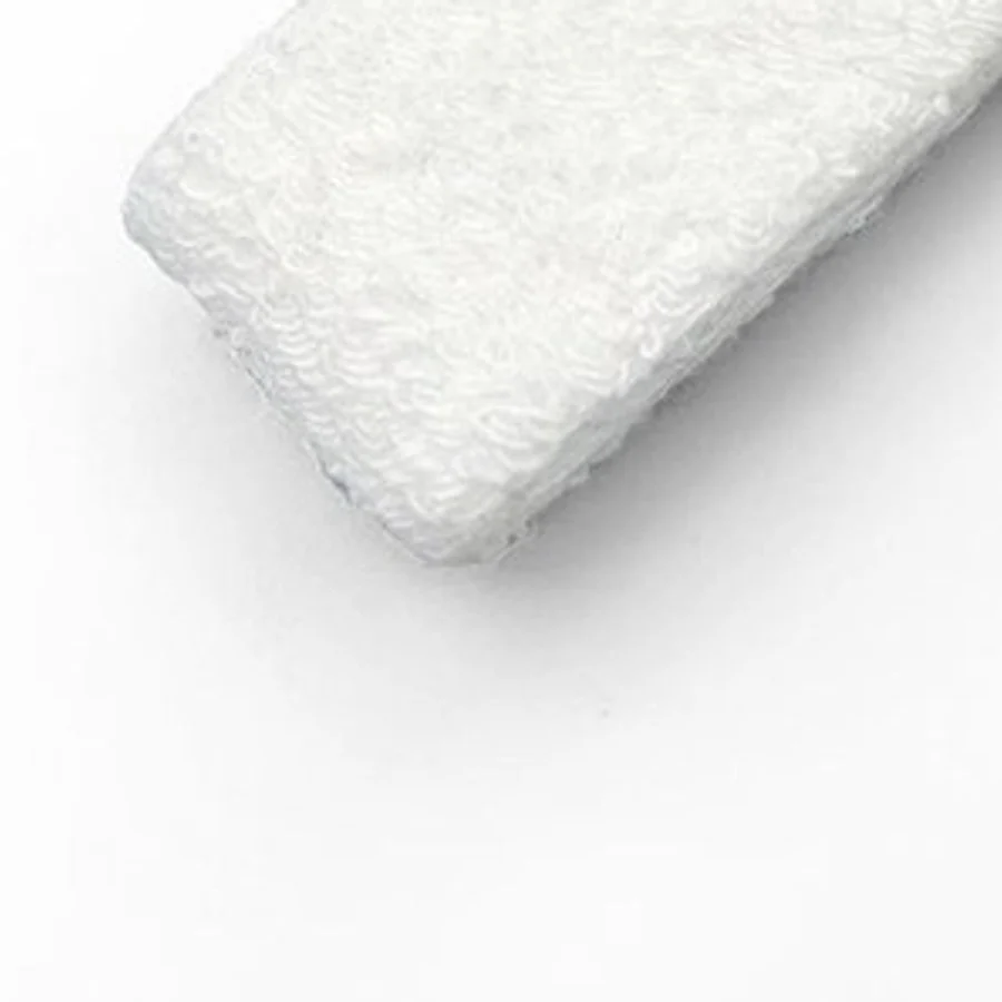 OG-TW03 black cotton towel grip fold showing the adhesive backing