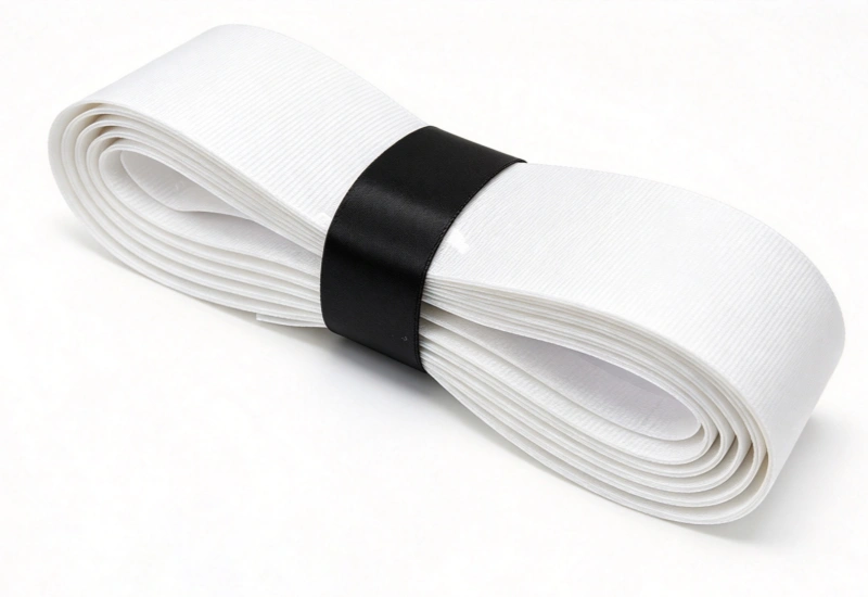 RG-MT01 white mild tacky replacement grip roll with black band