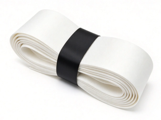RG-S01 white soft replacement grip roll with black band