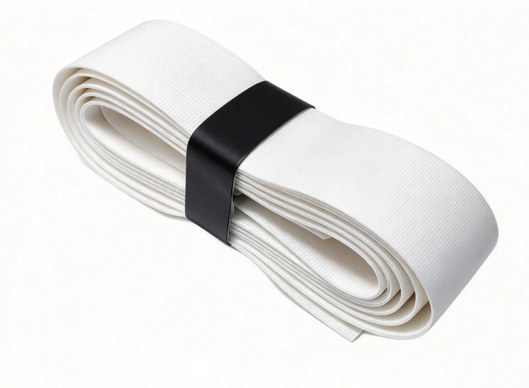 RG-S04 white soft sweat-wicking replacement grip roll with black band